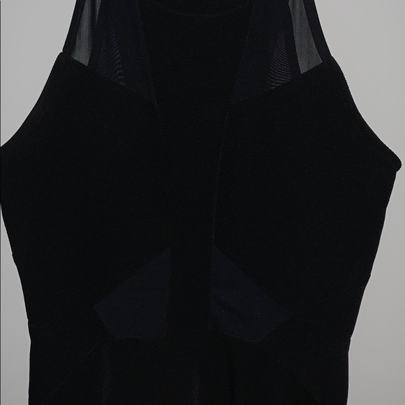 Black, Sheer Cocktail Dress - Picture 2 of 5